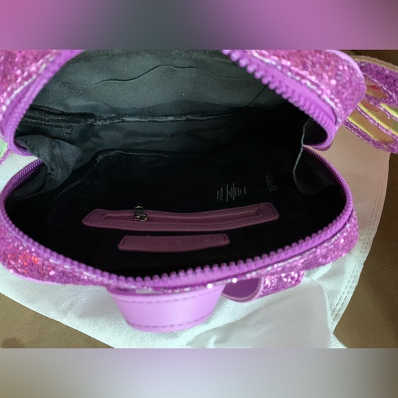 NEW Dolls Kill x Club Exx Violet Metamorphic Glitter
Backpack Shoulder Bag Purse - Picture 11 of 16